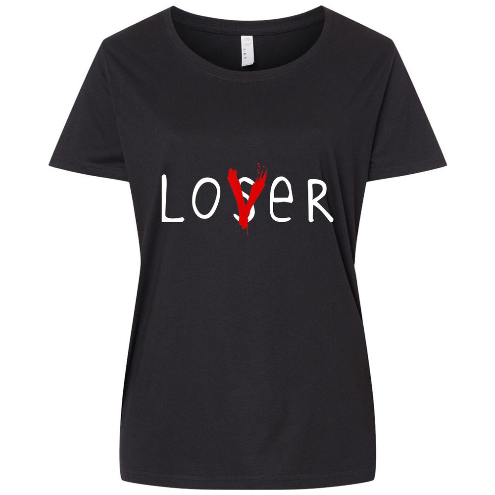 Ladies Curvy Jersey - 4RRUA8GF - Blended Black - 1