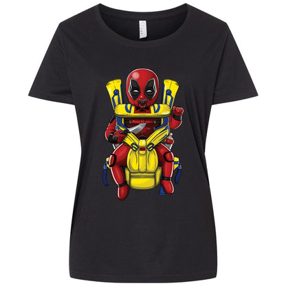 Ladies Curvy Jersey - U39L7A3T - Blended Black - 1