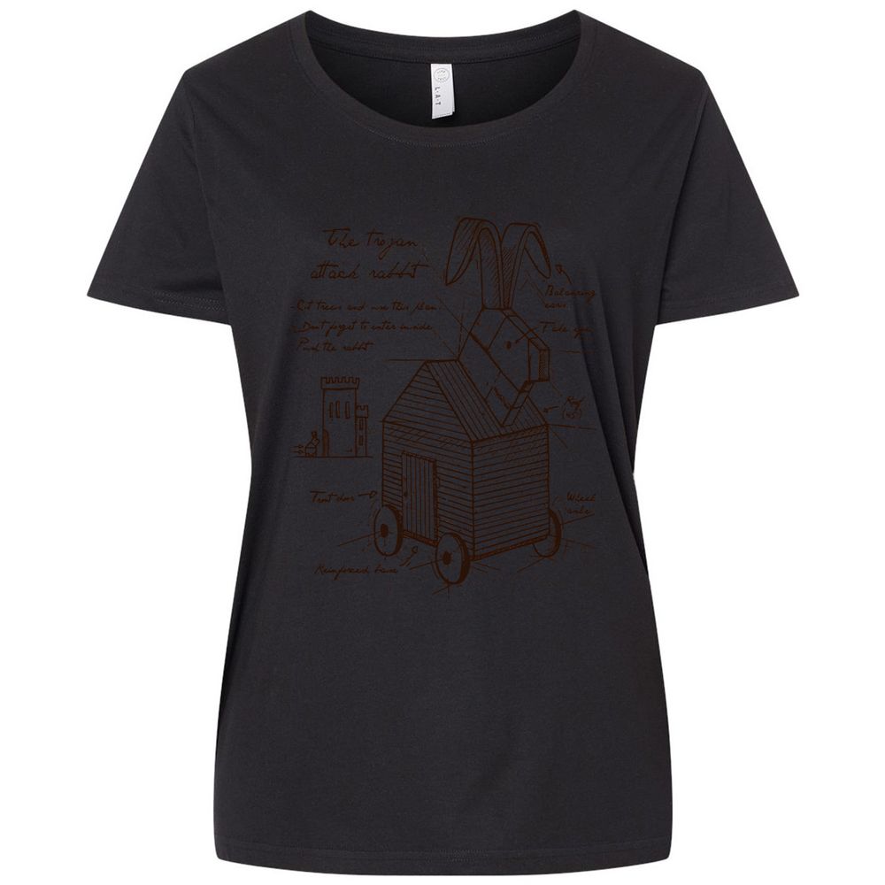 Ladies Curvy Jersey - 914CHFVE - Blended Black - 1