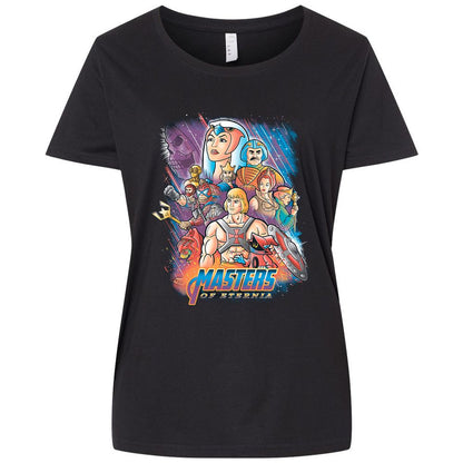 Ladies Curvy Jersey - GL77CBFC - Blended Black - 1