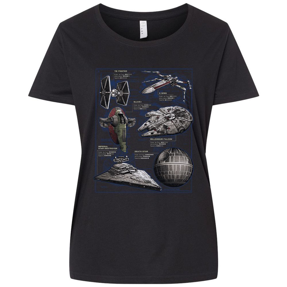 Ladies Curvy Jersey - 1MZXUVBV - Blended Black - 1