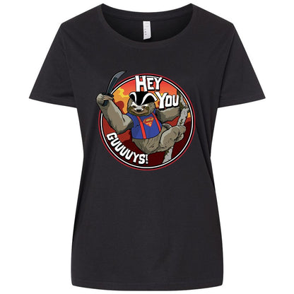 Ladies Curvy Jersey - W2PH9R5E - Blended Black - 1