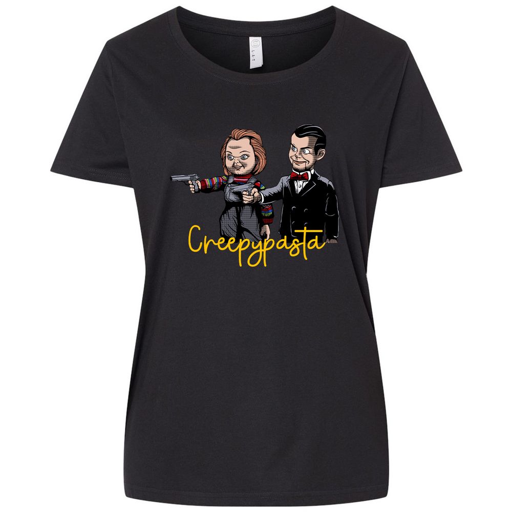 Ladies Curvy Jersey - X5GWXM93 - Blended Black - 1