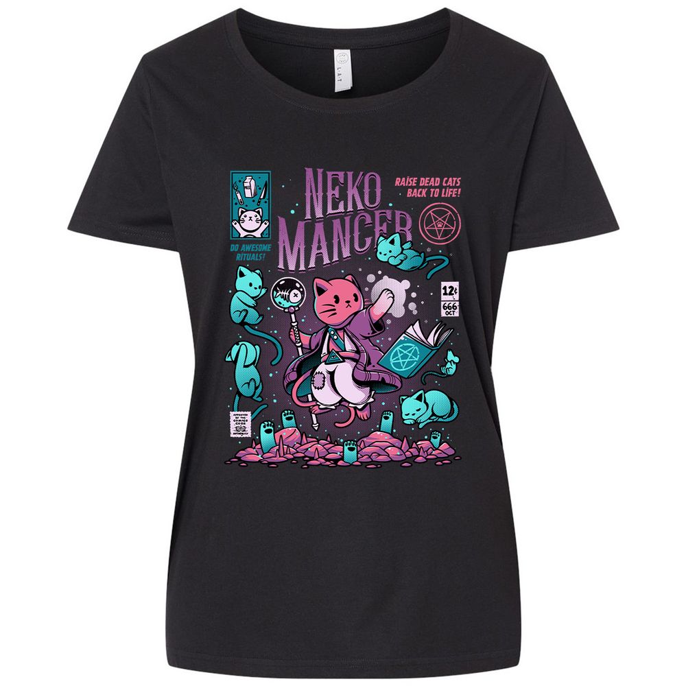 Ladies Curvy Jersey - 5B8ZH5S3 - Blended Black - 1