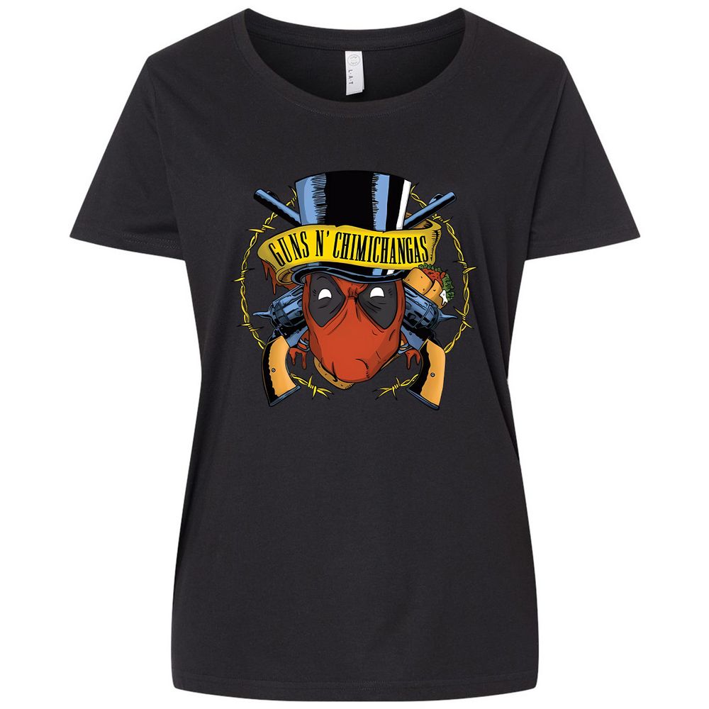 Ladies Curvy Jersey - YQV3Y9JP - Blended Black - 1