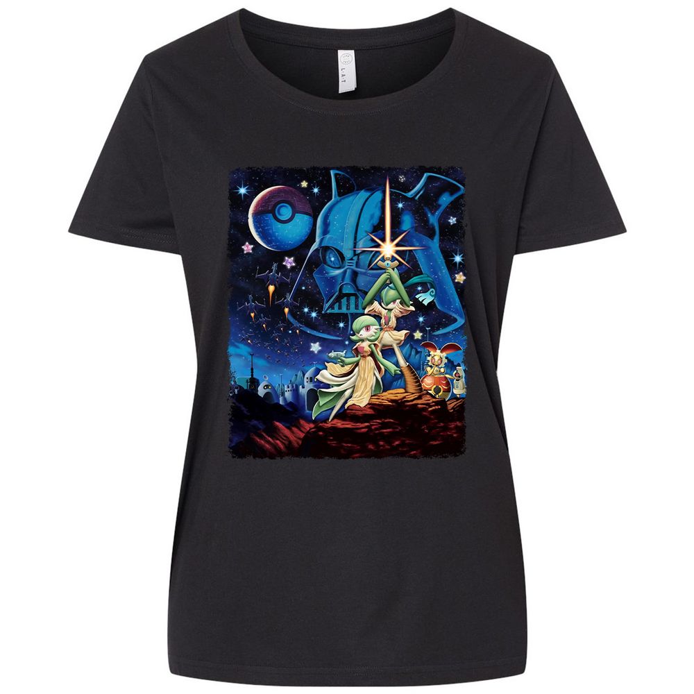 Ladies Curvy Jersey - PJ9KGAL4 - Blended Black - 1