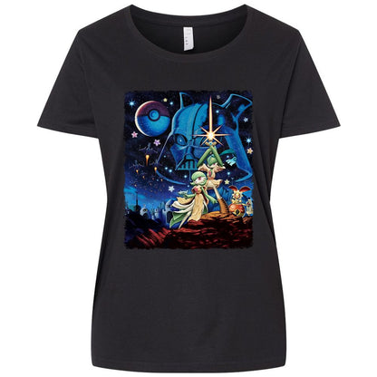 Ladies Curvy Jersey - PJ9KGAL4 - Blended Black - 1