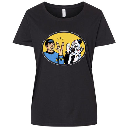 Ladies Curvy Jersey - A23L4TV9 - Blended Black - 1