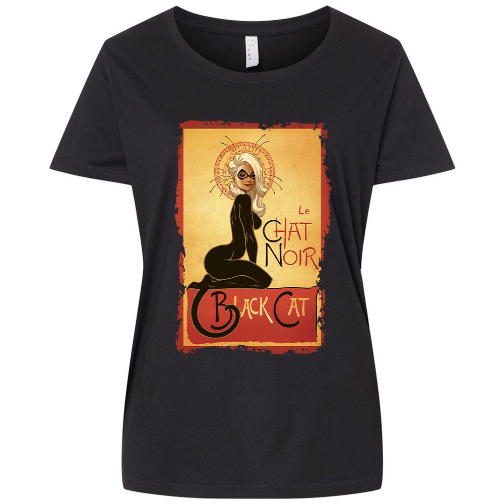 Ladies Curvy Jersey - HUX56ACY - Blended Black - 1