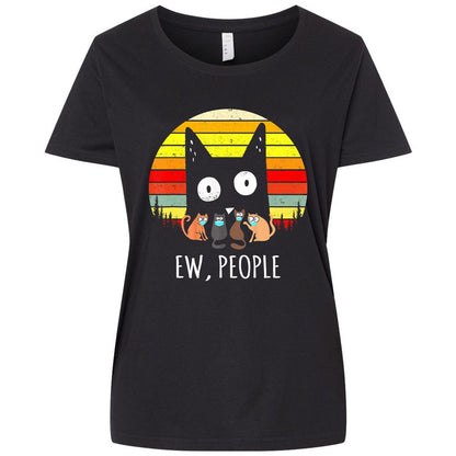 Ladies Curvy Jersey - C78JNPMF - Blended Black - 1