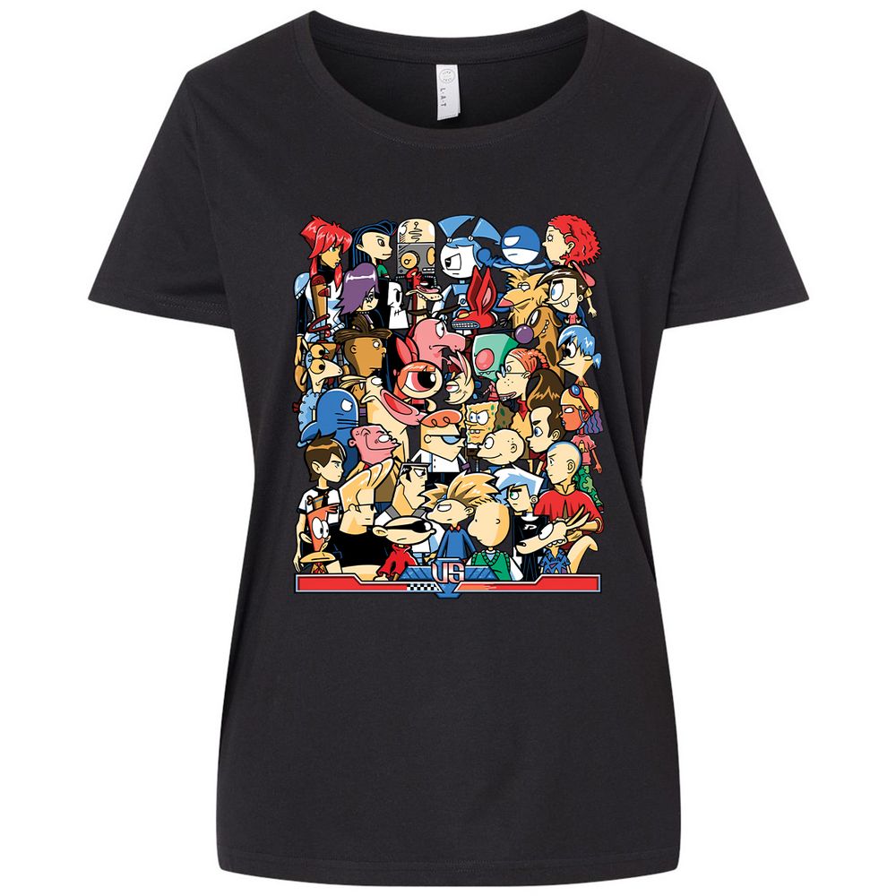 Ladies Curvy Jersey - A7A2ZN65 - Blended Black - 1