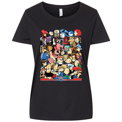 Ladies Curvy Jersey - A7A2ZN65 - Blended Black - 1