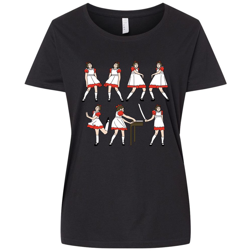 Ladies Curvy Jersey - PTXJHFHP - Blended Black - 1