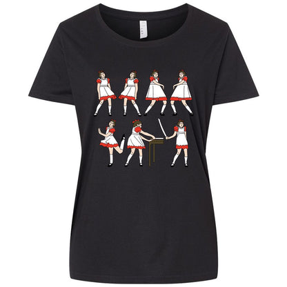 Ladies Curvy Jersey - PTXJHFHP - Blended Black - 1