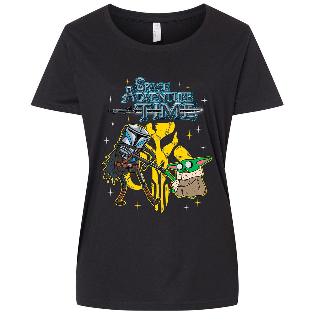 Ladies Curvy Jersey - ZFAGCHSQ - Blended Black - 1