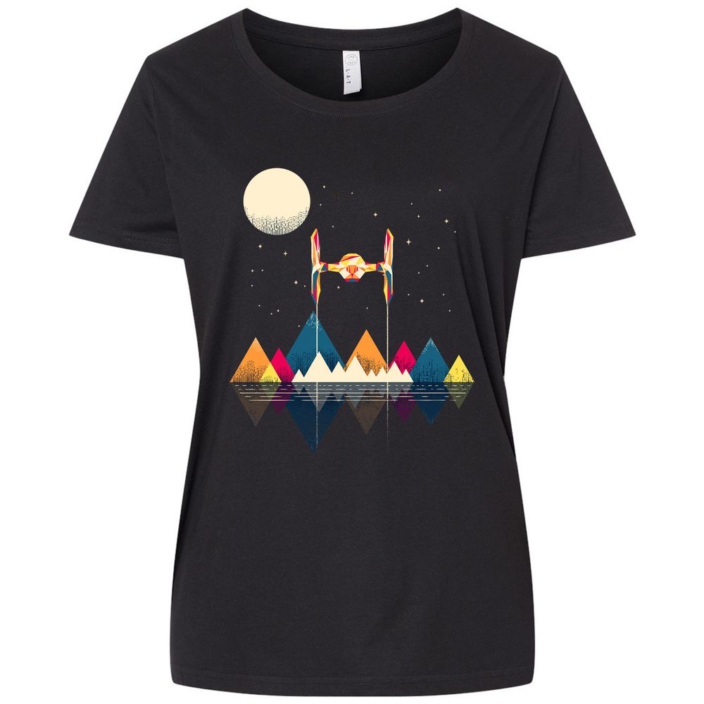 Ladies Curvy Jersey - GAM3917N - Blended Black - 1