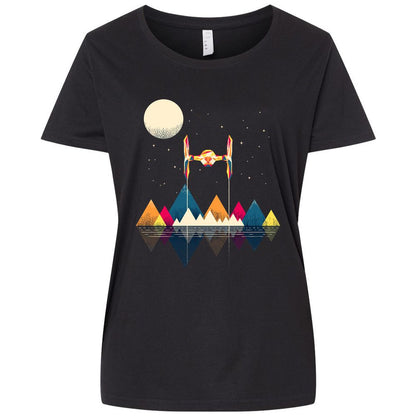 Ladies Curvy Jersey - GAM3917N - Blended Black - 1