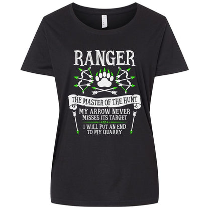 Ladies Curvy Jersey - 1B6K52UR - Blended Black - 1