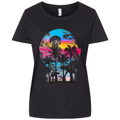 Ladies Curvy Jersey - LFVGDHQY - Blended Black - 1