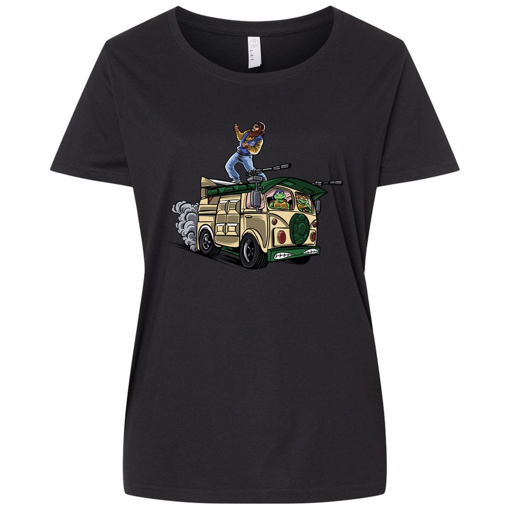 Ladies Curvy Jersey - 2YAGMU1D - Blended Black - 1