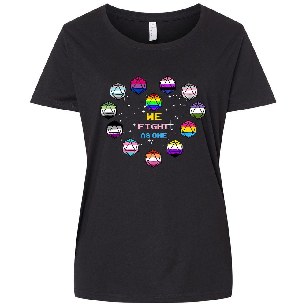 Ladies Curvy Jersey - 3VGZSR44 - Blended Black - 1