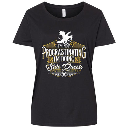 Ladies Curvy Jersey - GCGC33ZK - Blended Black - 1