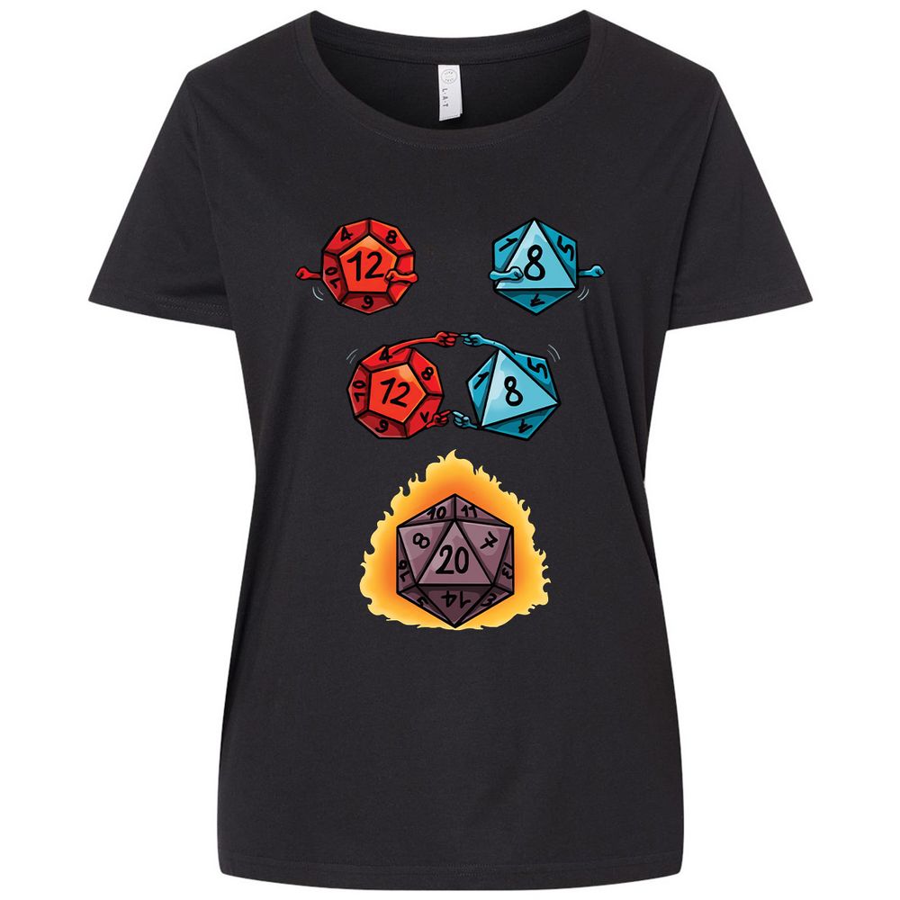 Ladies Curvy Jersey - 4SQE65AA - Blended Black - 1