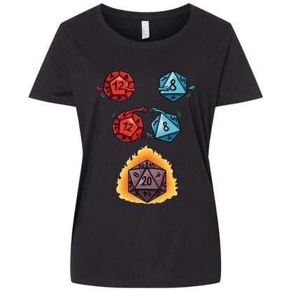 Ladies Curvy Jersey - 4SQE65AA - Blended Black - 1