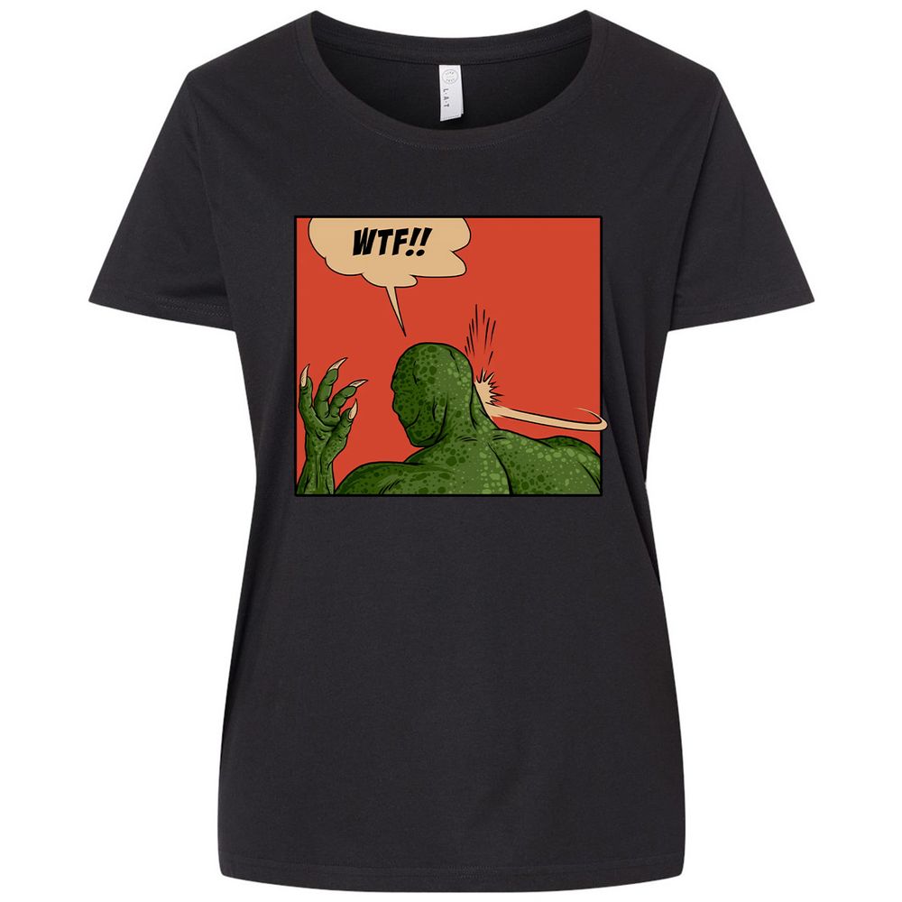 Ladies Curvy Jersey - 9TSV2NUZ - Blended Black - 1