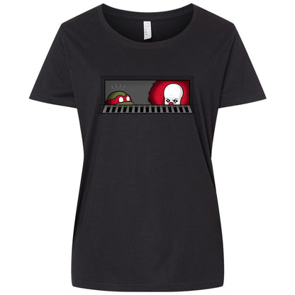 Ladies Curvy Jersey - PQZLRT2W - Blended Black - 1