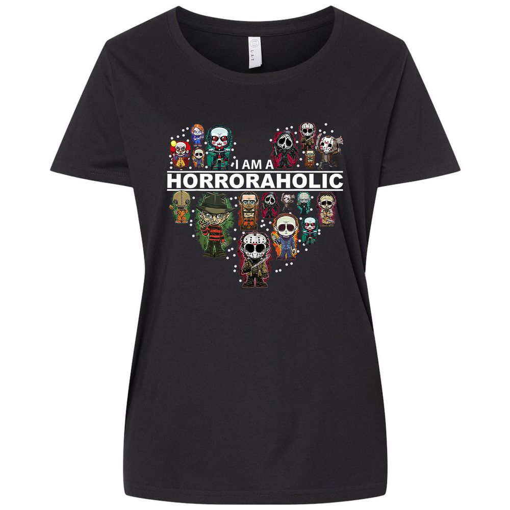 Ladies Curvy Jersey - TGH5ZYJQ - Blended Black - 1