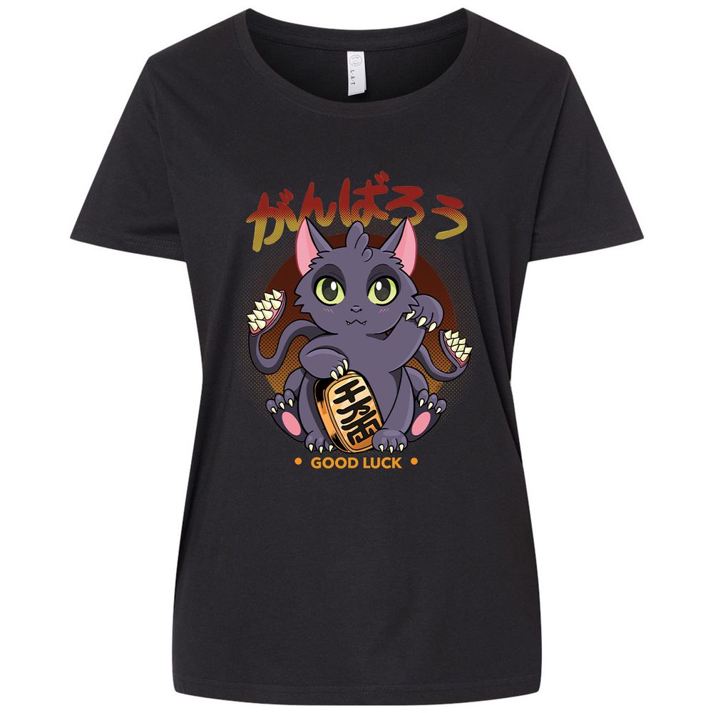 Ladies Curvy Jersey - 3UEN6UP7 - Blended Black - 1