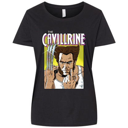 Ladies Curvy Jersey - 7HFVJBPX - Blended Black - 1