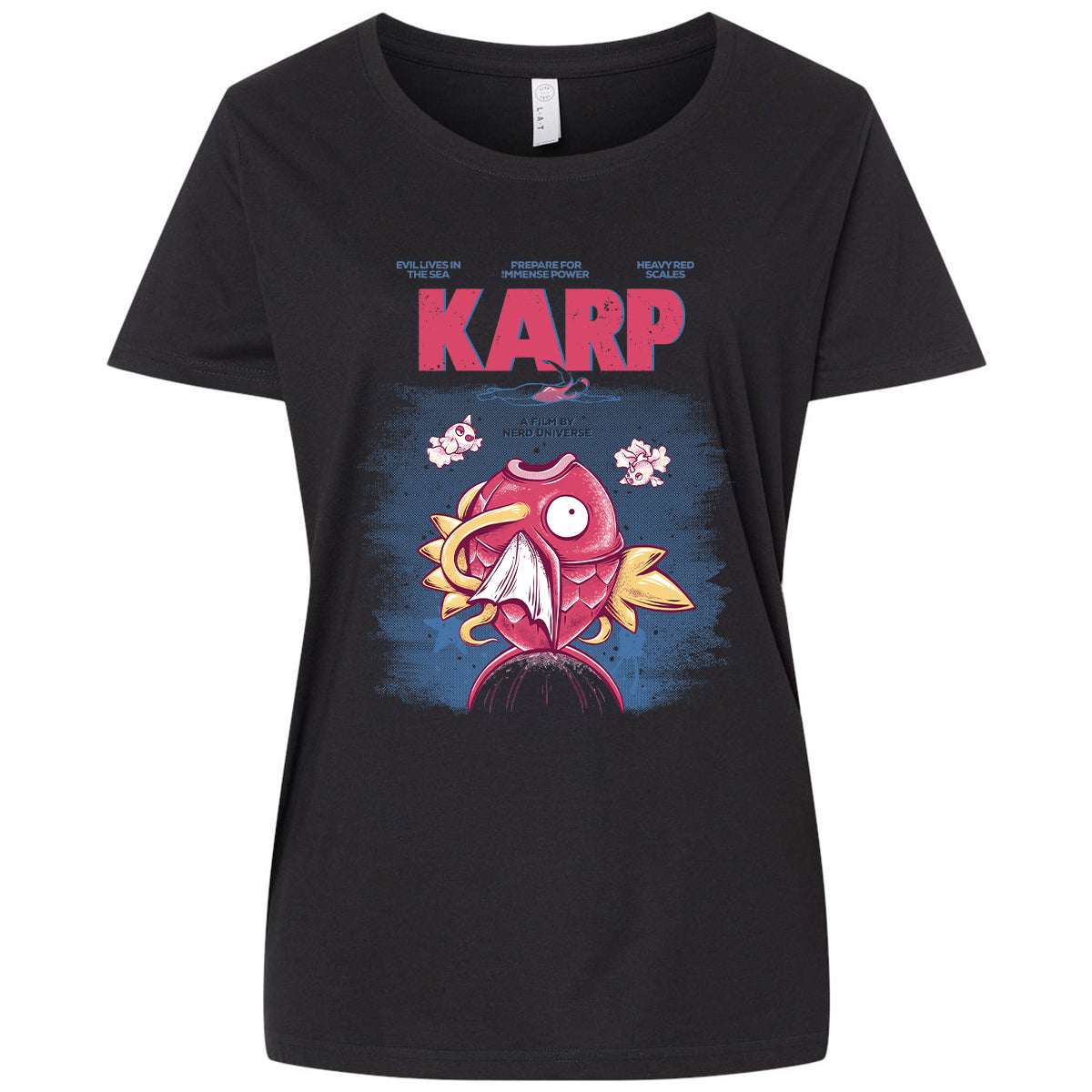 Ladies Curvy Jersey - G4WTNXFJ - Blended Black - 1