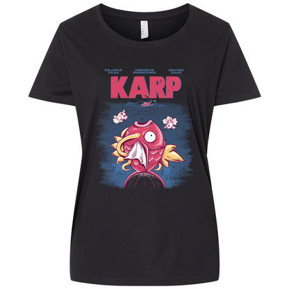 Ladies Curvy Jersey - G4WTNXFJ - Blended Black - 1