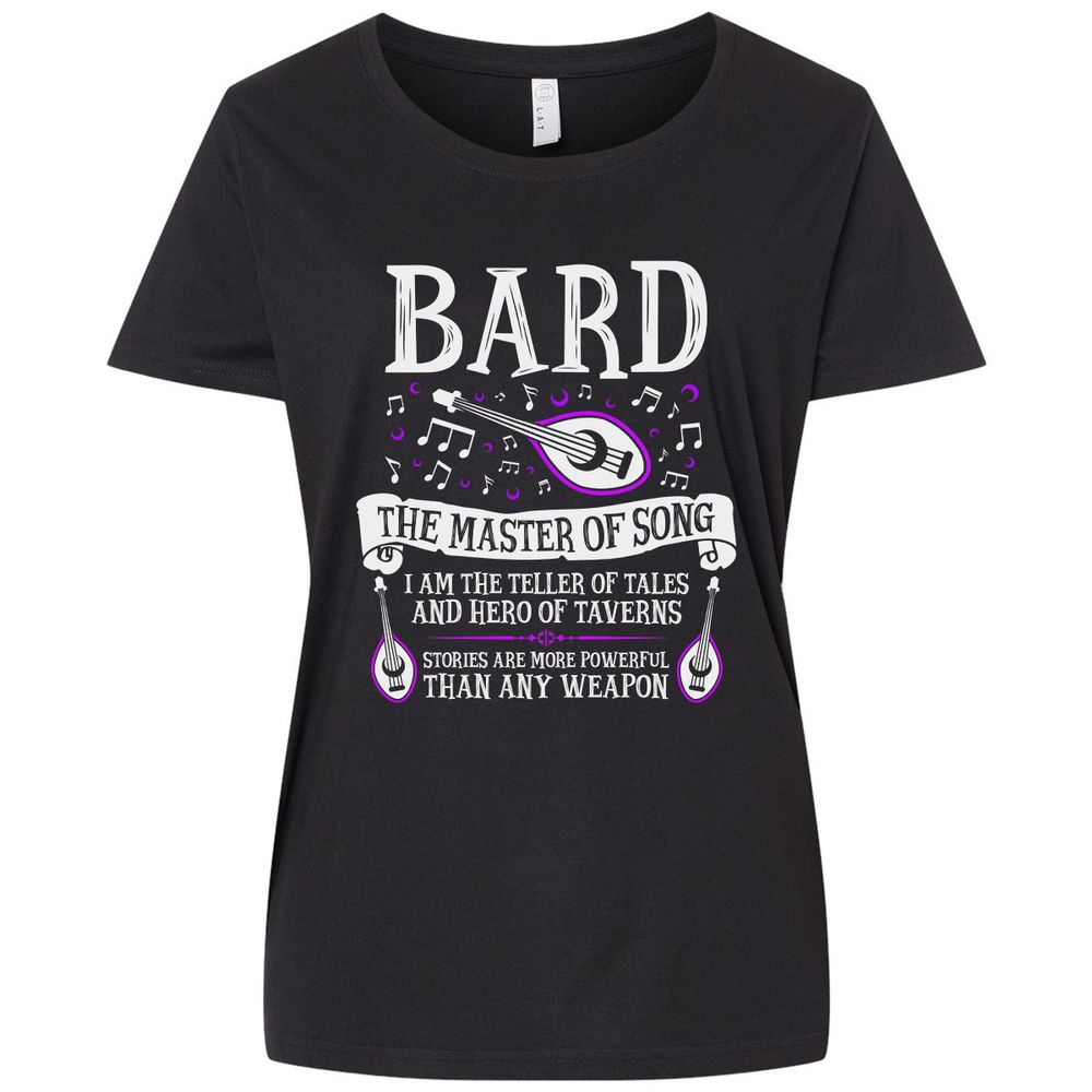 Ladies Curvy Jersey - V61EKGH9 - Blended Black - 1