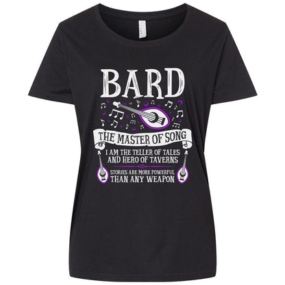 Ladies Curvy Jersey - V61EKGH9 - Blended Black - 1