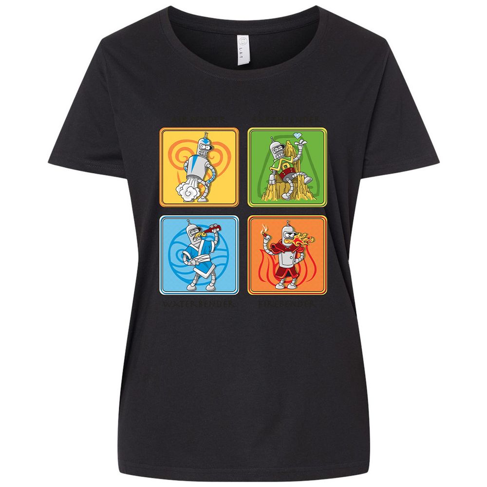 Ladies Curvy Jersey - 5GJ39S7S - Blended Black - 1