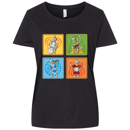 Ladies Curvy Jersey - 5GJ39S7S - Blended Black - 1