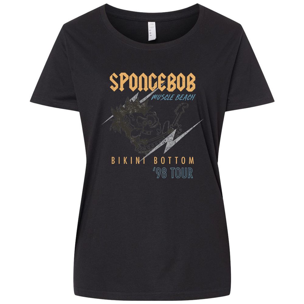 Ladies Curvy Jersey - YM844943 - Blended Black - 1