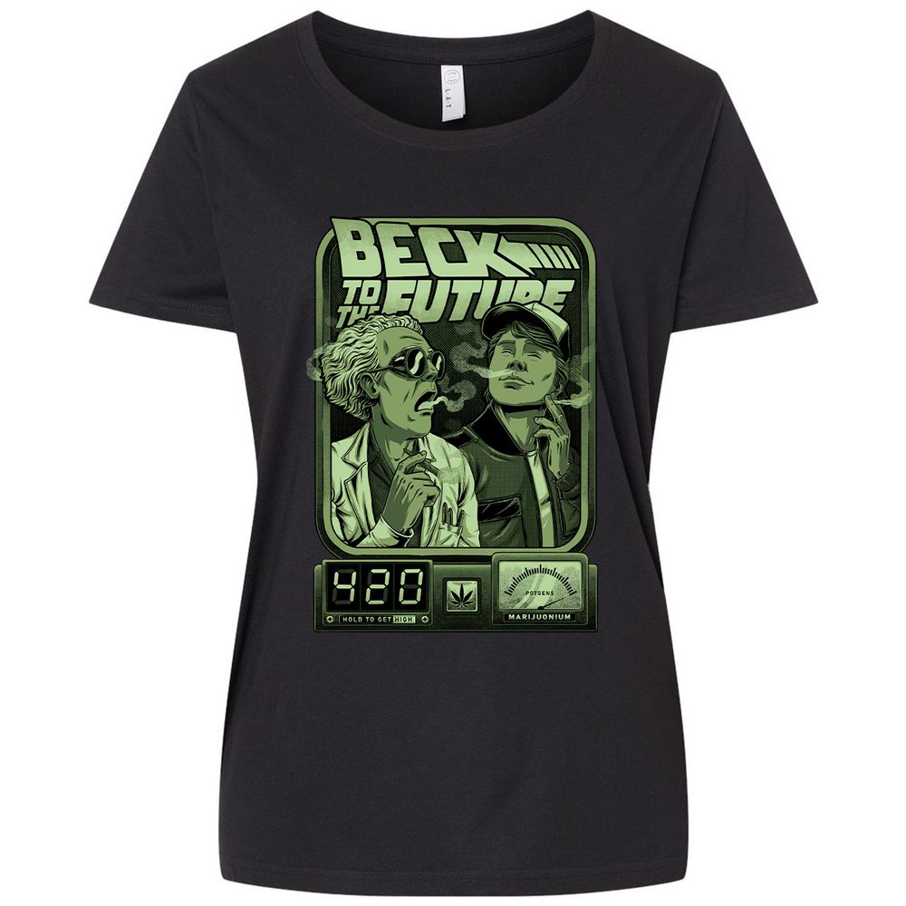 Ladies Curvy Jersey - KNYV49UX - Blended Black - 1