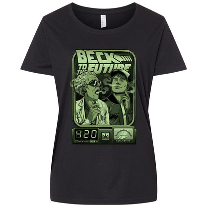 Ladies Curvy Jersey - KNYV49UX - Blended Black - 1