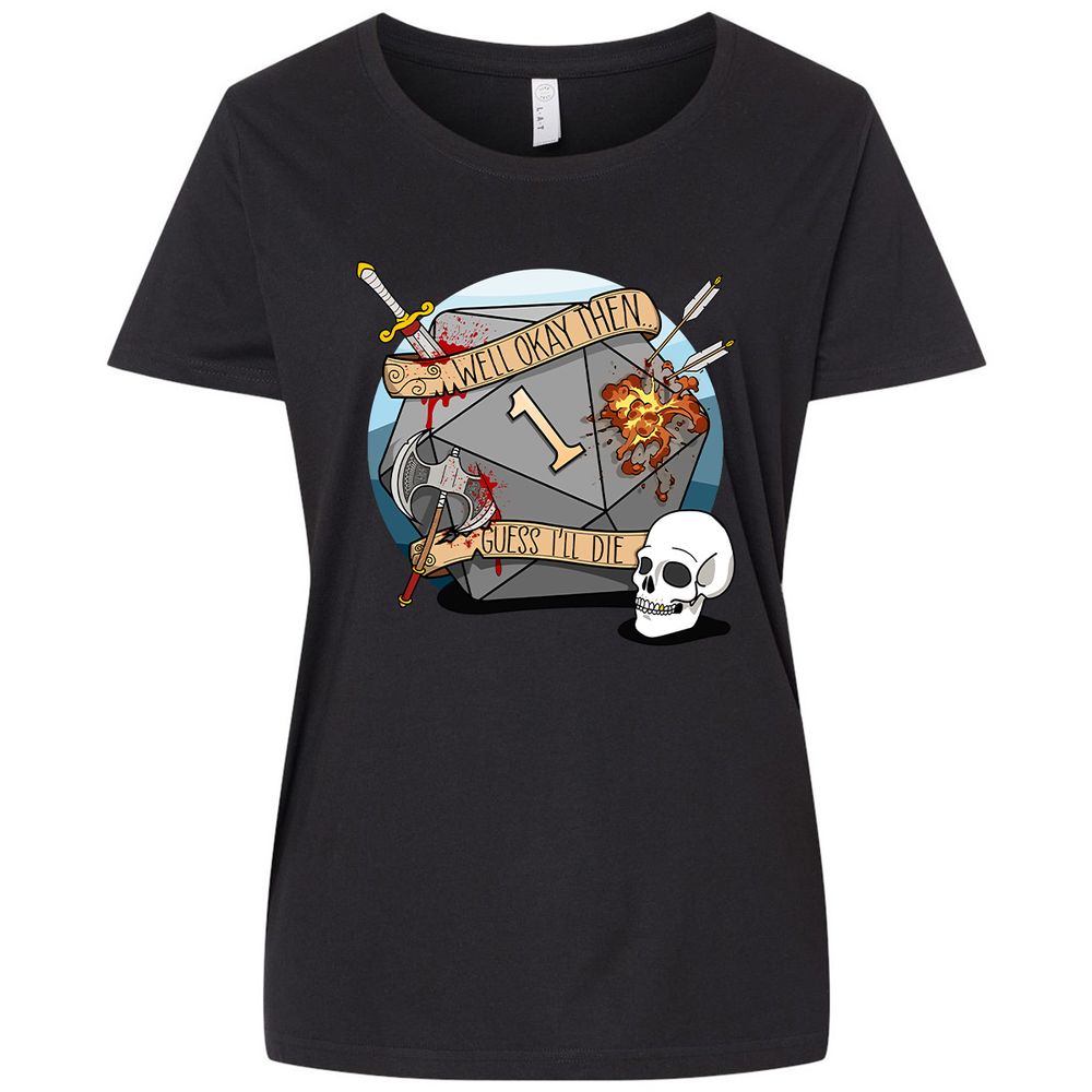 Ladies Curvy Jersey - QCPN7LWH - Blended Black - 1