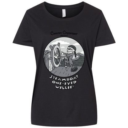 Ladies Curvy Jersey - D5VGA7HN - Blended Black - 1