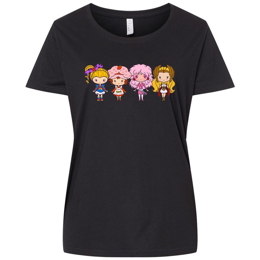 Ladies Curvy Jersey - E6QAALBE - Blended Black - 1