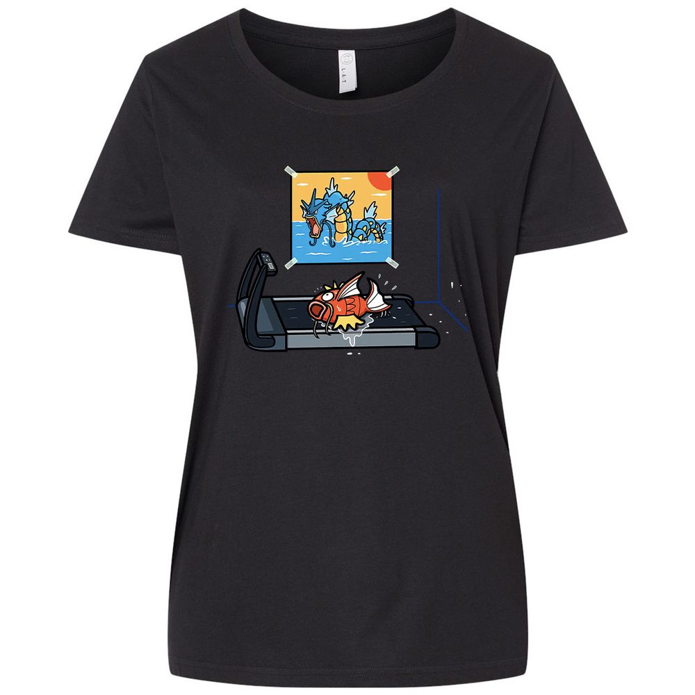 Ladies Curvy Jersey - XRCQ44G8 - Blended Black - 1