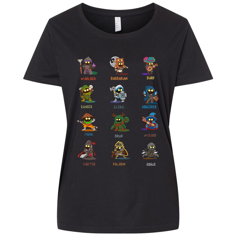 Ladies Curvy Jersey - PZMY6H8Q - Blended Black - 1