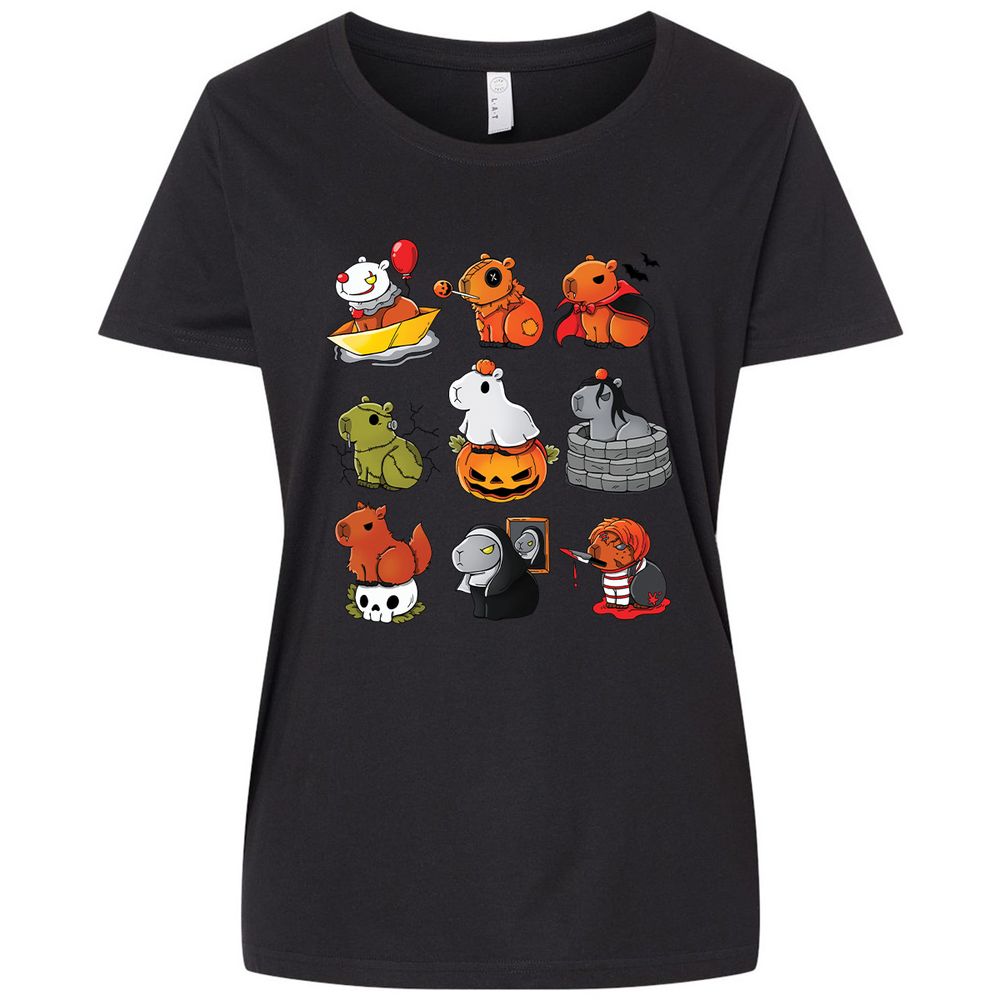 Ladies Curvy Jersey - HABC3XSE - Blended Black - 1