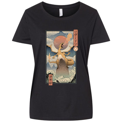 Ladies Curvy Jersey - TFXCNJDC - Blended Black - 1