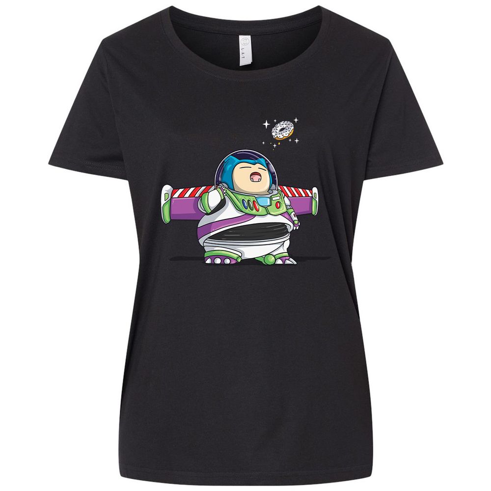 Ladies Curvy Jersey - 552XUJ7P - Blended Black - 1